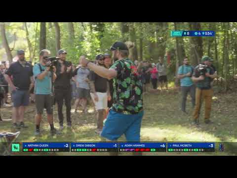 Nathan Queen PARKS a 350ft shot after talking to the crowd | DGPT Championship