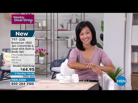 Beekman 1802 3piece Ceramide and Goat Milk Bath   Body S...