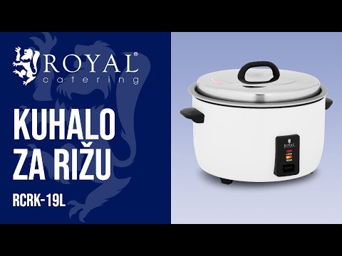 videozapis - Kuhalo za rižu - 19 L - 2800 W - Royal Catering