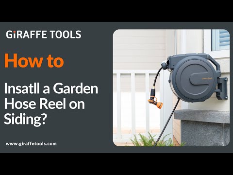 How to install a giraffetools garden hose reel on siding?