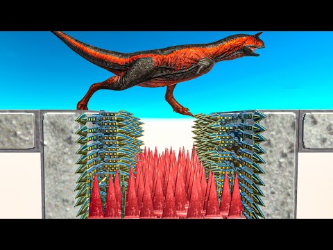 DEADLY SPIKES  Who Can Not Fall? ► Animal Revolt Battle Simulator