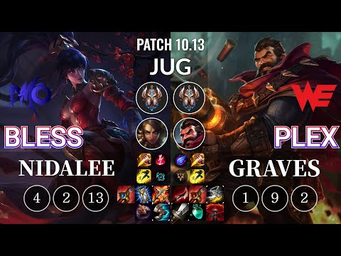 DMO bless Nidalee vs WE Plex Graves Jungle - KR Patch 10.13