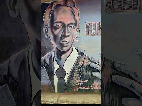 Mural en honor a José Joaquín Salcedo creador de las escuelas radiofónicas en Sutatenza