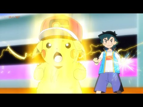 Ash vuelve a usar el Movimiento Z vs Steven (Máximo) Sub Español