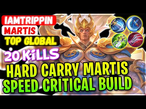 Hard Carry Martis, Speed Critical Build [ Top Global Martis ] Iamtrippin - Mobile Legends Gameplay