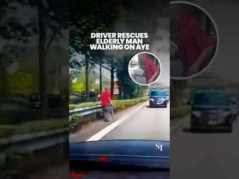 Driver picks up elderly man walking on AYE, looking for bus stop