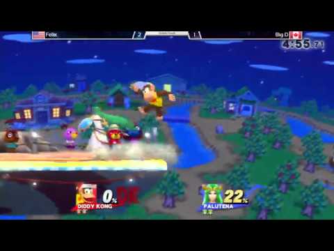 Smash @ SFU - Felix (Diddy) vs. Big D (Peach, Palutena) - Grand Finals - SSB4