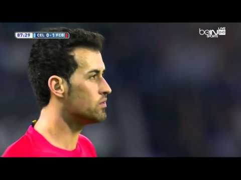 Orellana Red Card - Throws Grass at Busquets - Celta Vigo vs. Barcelona 0-1