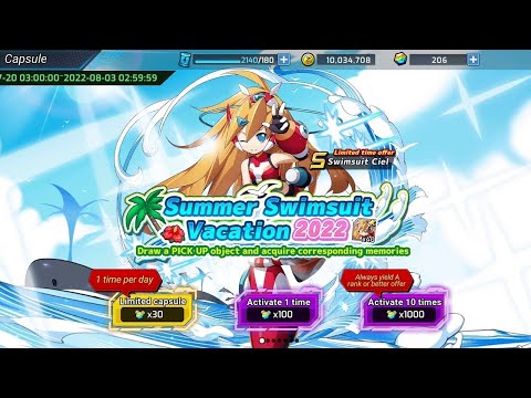 Megaman X Dive | Gacha Summer Swimsuit Vacation 2022