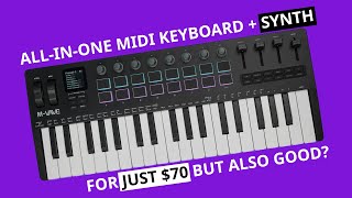 Video thumbnail for M-VAVE SMK-37 Pro Review & Walkthrough - All-In-One MIDI Keyboard With Polysynth For $70 by SYNTH ANATOMY