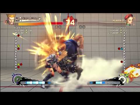Blue emblem (Guile) vs youshikibi (Cammy) 1