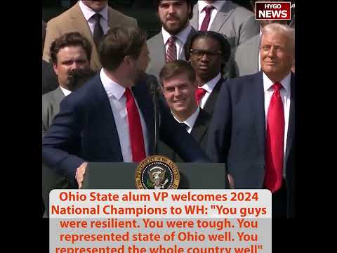 Trump Welcomes Ohio State National Champions; Vance: 'I Made a Bet With Ted Cruz -- He Still Hasn't Paid'
