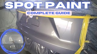 How to SPOT PAINT a panel on a car. auto paint repair