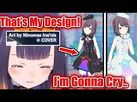 Ina's Reaction To Seeing Her Outfit in the Miku Game is PRICELESS