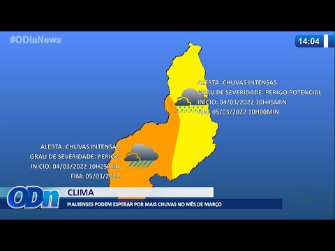 Piauienses podem esperar por mais chuvas no mês de Março 04 03 2022