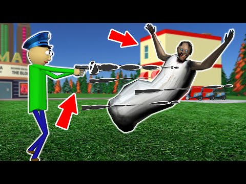 Granny vs Baldi-cop vs Movie - funny horror animation parody (p.253)