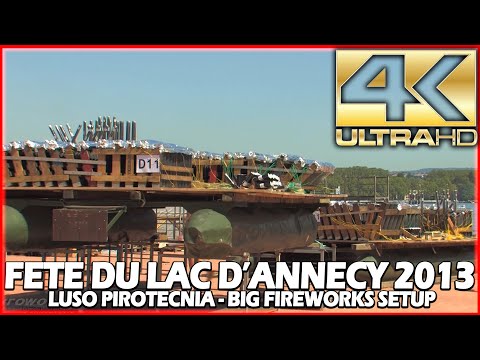 ⁽⁴ᴷ⁾ The Setup - Fête du lac 2013 - Annecy, France - Luso Pirotecnia - feu d'artifice fireworks