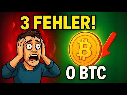 3 BITCOIN FEHLER, DIE DICH ALLES KOSTEN KÖNNEN!