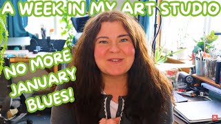 Exciting News!- Watercolor, Oils, Jewelry Making- Art Studio Vlog!