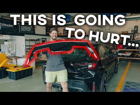 CUTTING INTO OUR GR COROLLA! [Circuit Edition Spoiler Install]