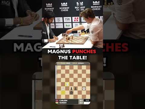 Magnus SLAMS the table 🤯