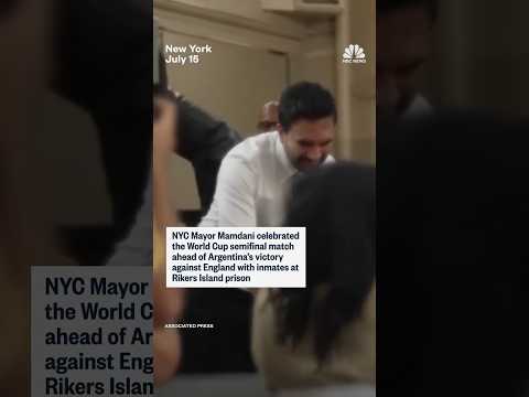 Mayor Mamdani met with inmates at Rikers Island prison ahead of a World Cup semifinal match.