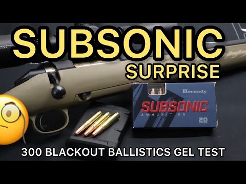 Hornady Black Subsonic Ammo Test… The Results Were NOT What I Expected