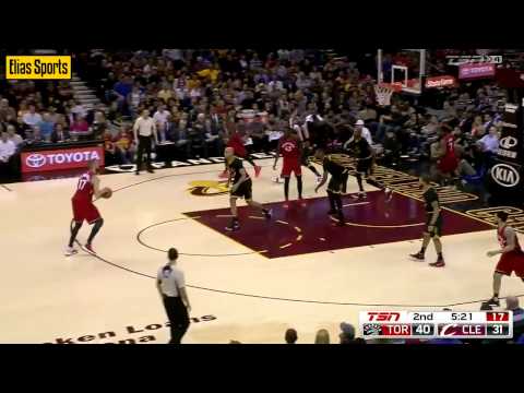 Jonas Valanciunas the first career three-pointer