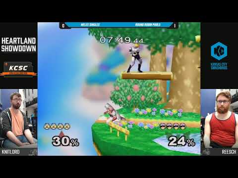 Heartland Showdown SSBM - Knitlord (Sheik) Vs. Reesch (C. Falcon) - Round Robin Pools