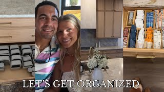 VLOG: organizing the heck out of our kitchen, date night, supplement drawer, grocery haul, church