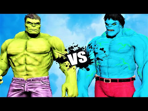 Hulk vs Blue Hulk (Savage) - Epic battle