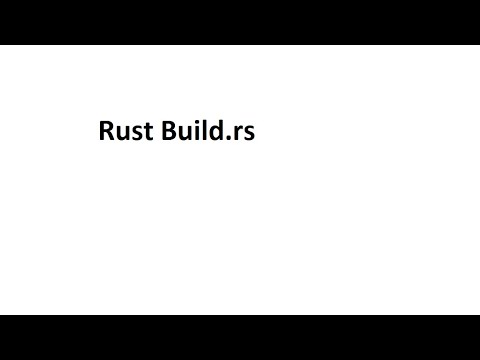 Rust build rs and compile third party non Rust code