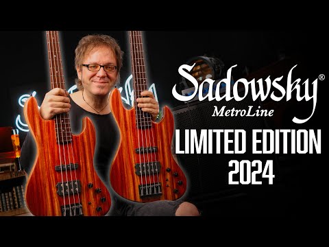 Mint Sadowsky MetroLine Limited Edition Masterbuilt M/J Bass 2024 - Marbled Padouk top with Okoume body image 17