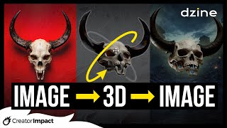 How to use Dzine AI's Image to 3D Model AI for MINDBLOWING AI Art