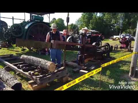Running Drag Saw with Rawleigh Schryer Engine