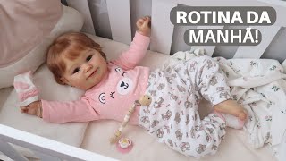 ROTINA DA MANHÃ COM A BEBÊ REBORN LUNA!