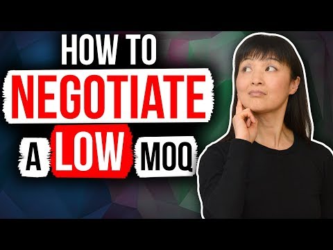 NEGOTIATE WITH CHINESE SUPPLIERS | FOR A SMALL ORDER QUANTITY (MOQ)