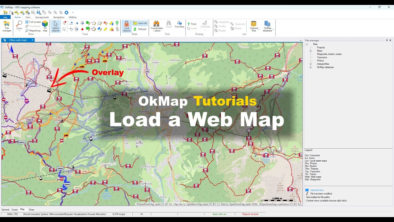 OkMap Tutorial - Caricare una Mappa Web