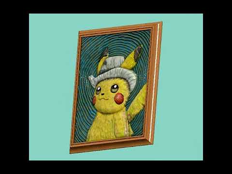 STL file Pokemon Pikachu Van Gogh 🐉 ・3D print design to download・Cults