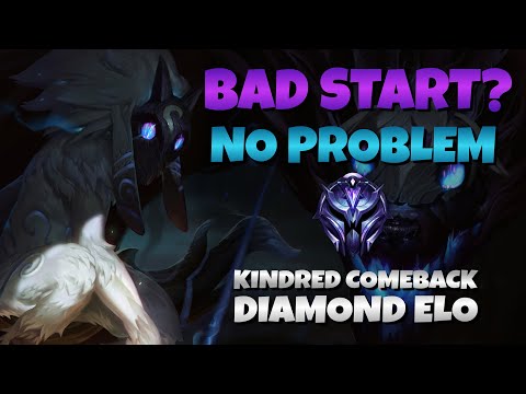 HOW TO COME BACK FROM A BAD START ON KINDRED! LEAGUE OF LEGENDS GAMEPLAY COMMENTARY GUIDE!