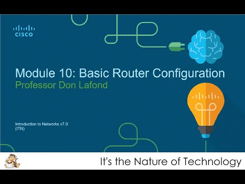 NetAcad ITN Module 10 - Basic Router Configuration PowerPoint Presentation