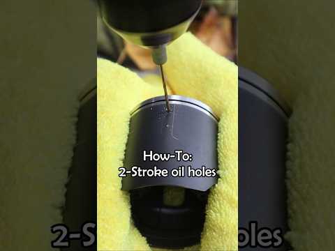 Drilling 2-Stroke Piston Oil Holes