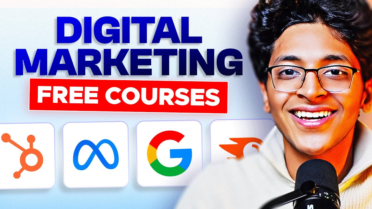 Learn DIGITAL MARKETING For FREE! [Free Courses with Certificates] | Digital Marketing Courses 2024
