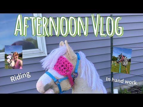 AFTERNOON HOBBY HORSE VLOG 🐴🩷