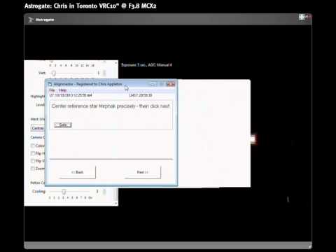 Chris Polar Aligns with AlignMaster and a Mallincam