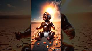 Baby’s sunscreen vs Monkey Tears 🐒💧#ai #baby #shortvideo #story #cute #shortsfeed