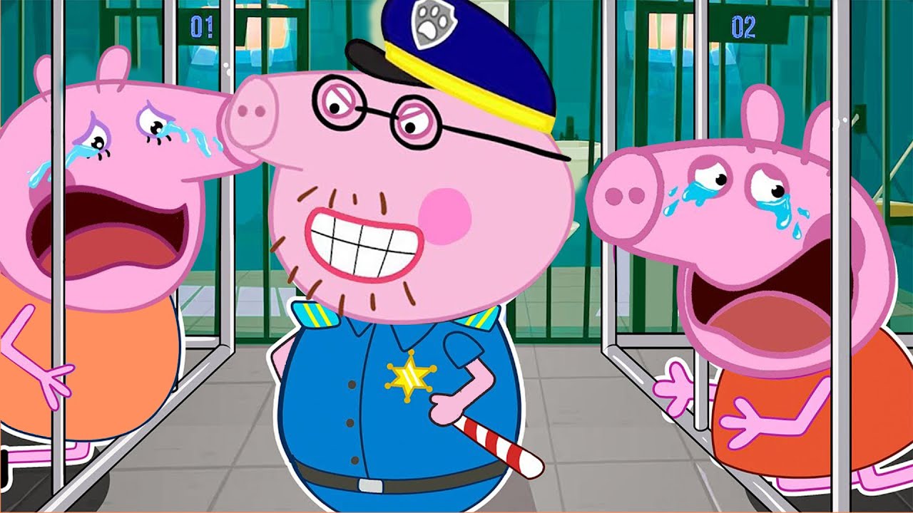Daddy Pig in Jail ???? Peppa Pig Funny Animation