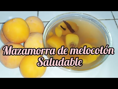 Como preparar Mazamorra de durazno🍑 #recetafacil #saludable