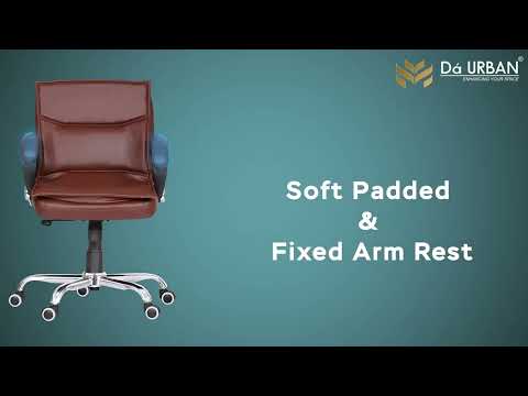 Da Urban Miller Medium Back Office Revolving Chair (Brown)