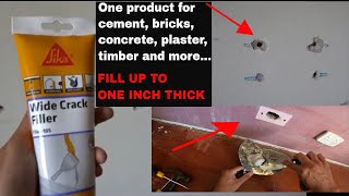 How to patch holes & cracks in cement, concrete, bricks, plasterboard and timber